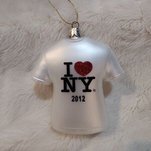 Kurt Adler I Love NY 2012 T-shirt Ornament